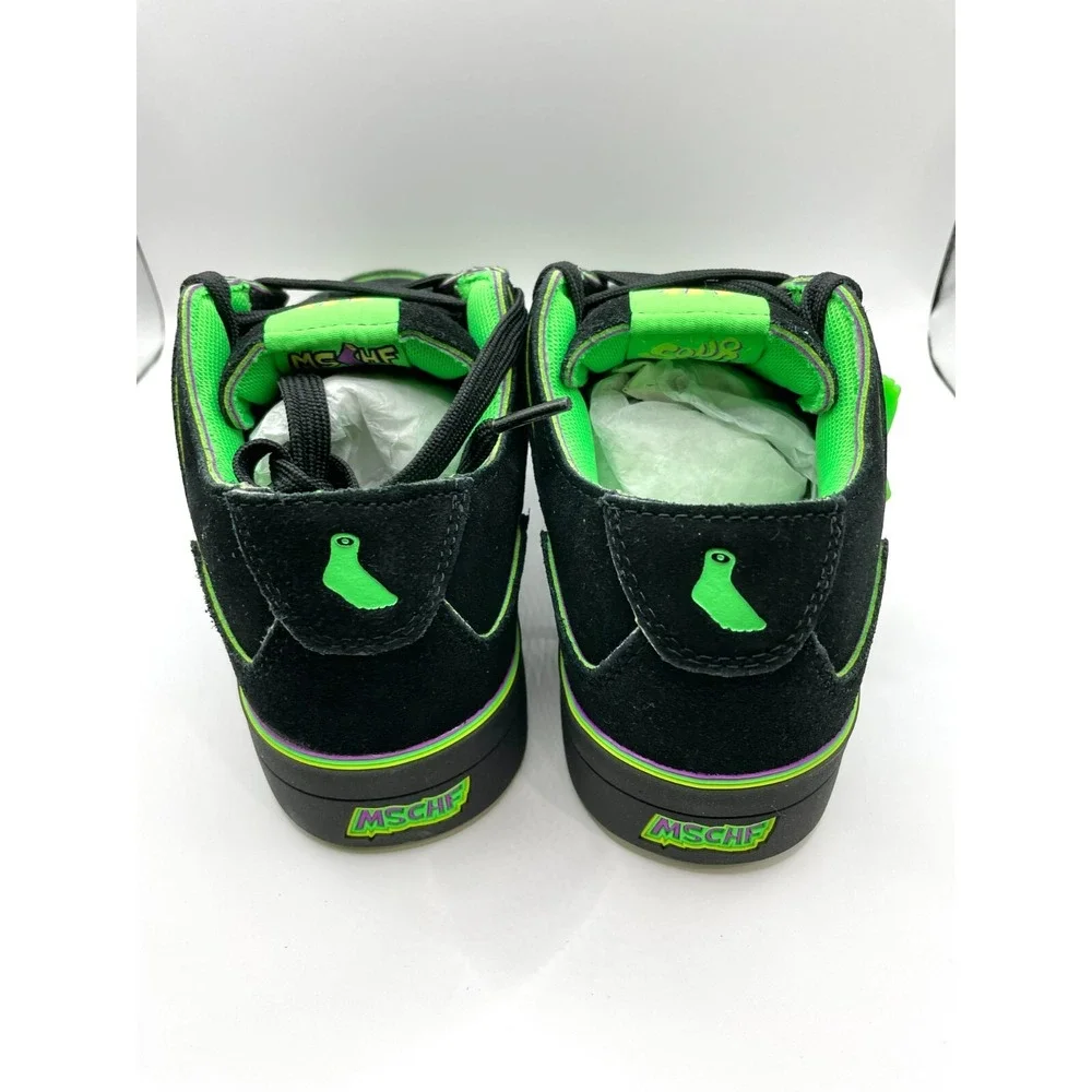 MSCHF Gobstomper Sour Edition Men Size EU 40 Black Green Lace Up Shoes NWOB